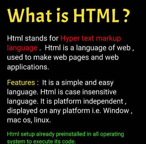 Power of HTML
